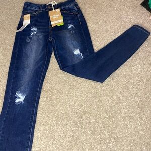 Dark Wash High Waisted Skinny Jeans
